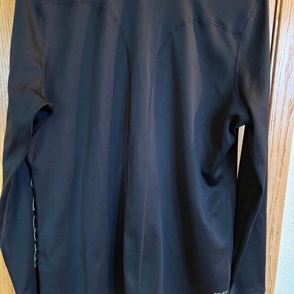 Nike women’s XL “JUST DO IT” logo, Dri-FIT black 1/4 zip long sleeve - Picture 10 of 12